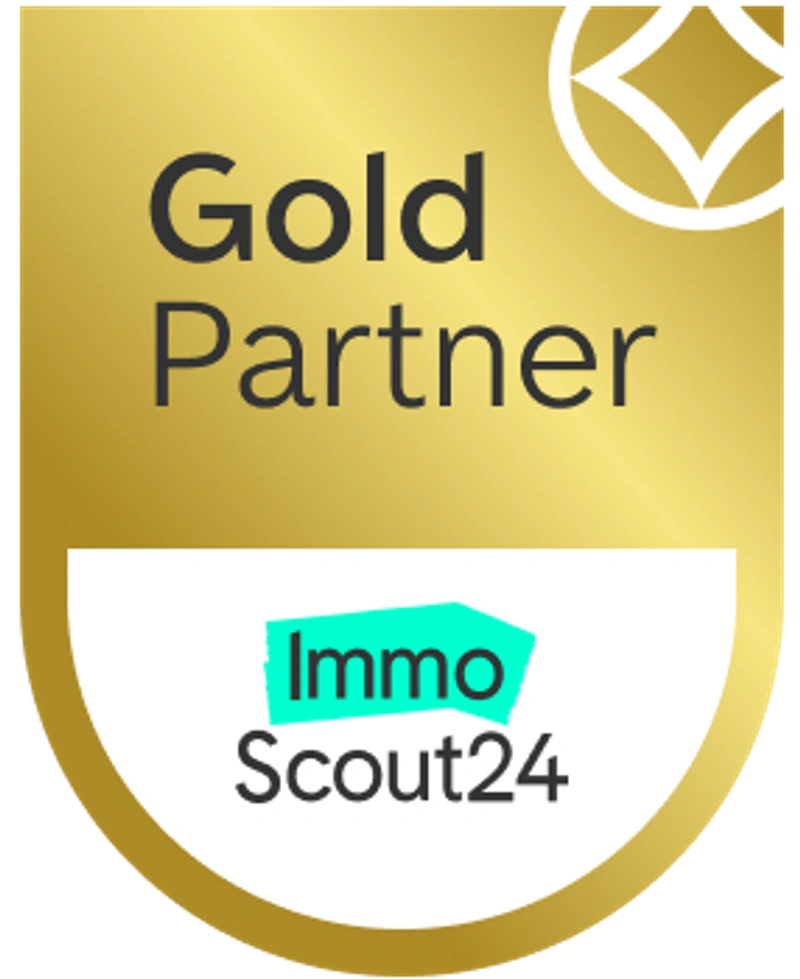 Immoscout24 Gold-Partner – Vertrauen durch geprüfte Maklerleistung auf höchstem Niveau.